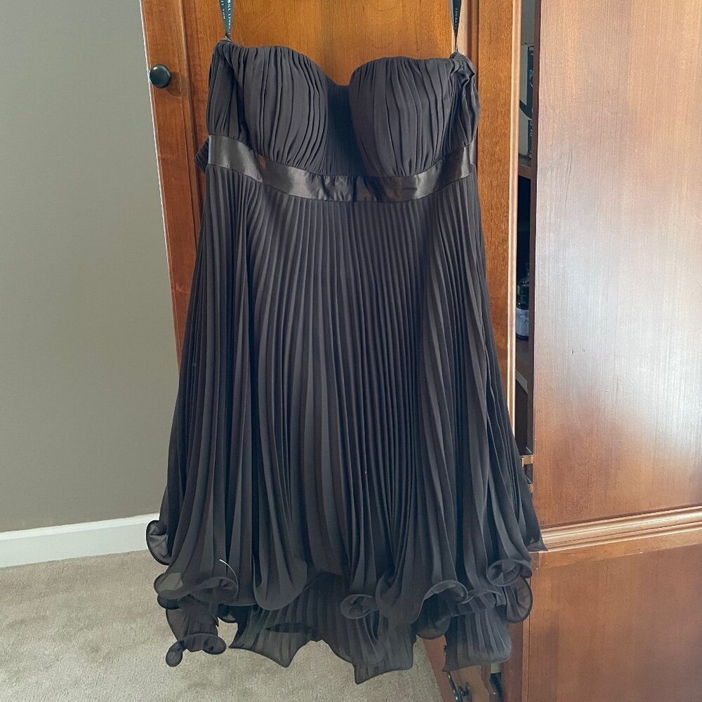 Brown Strapless formal